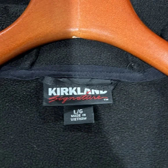 Kirkland Fleece Lined Water Protective Jacket Sz L - Picture 7 of 9